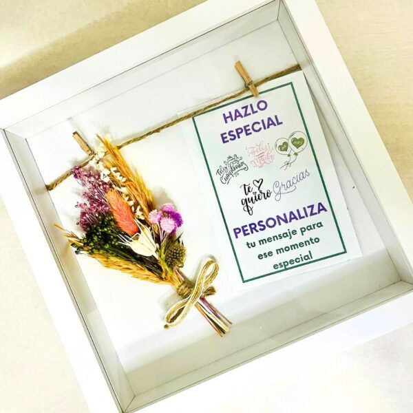 Cuadros personalizados con flores secas | Vida floristería Torrevieja