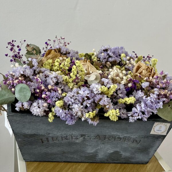 Caja eterna flores secas– Floristería Vida Torrevieja